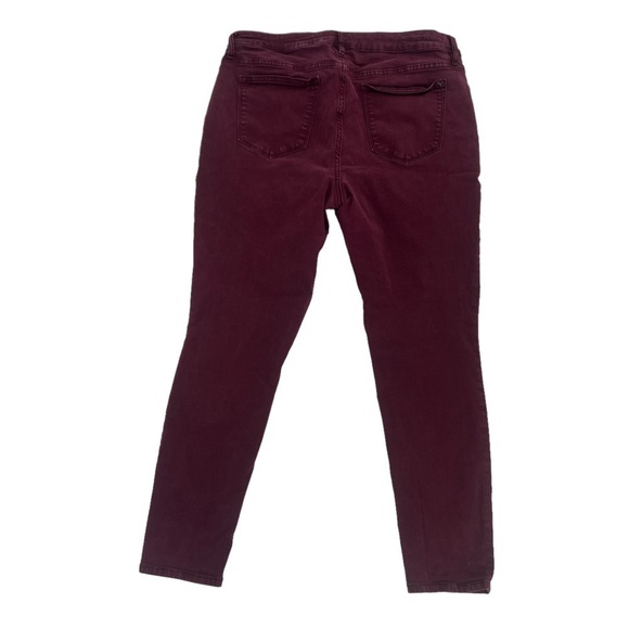 Vigoss Burgundy Edie Super Skinny Classic Fit Jeans Size 14 Women’s - Picture 3 of 8